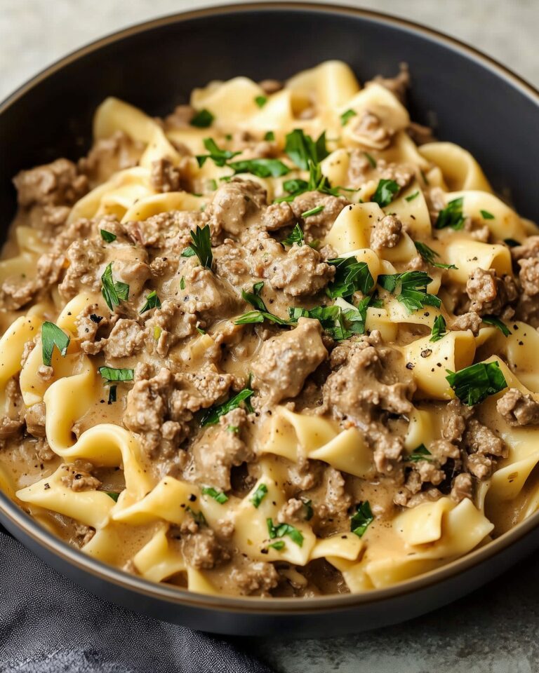Ground Beef Stroganoff
