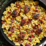 Creamy Chicken and Corn Pasta with Bacon
