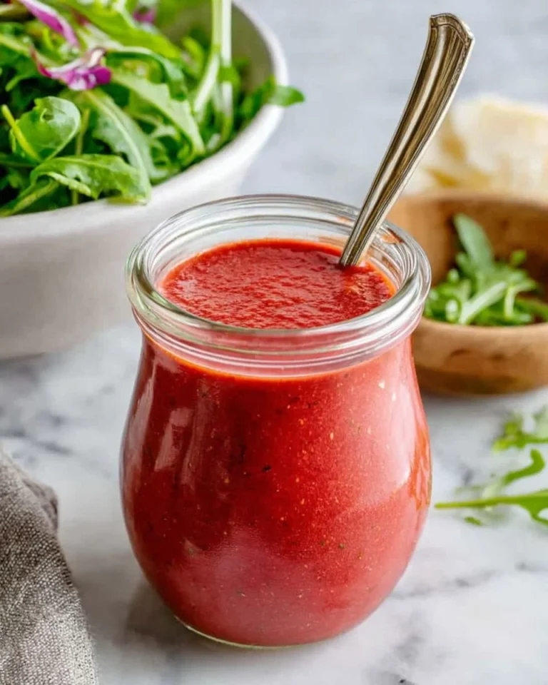 Vibrant beet salad with homemade dressing on a rustic table