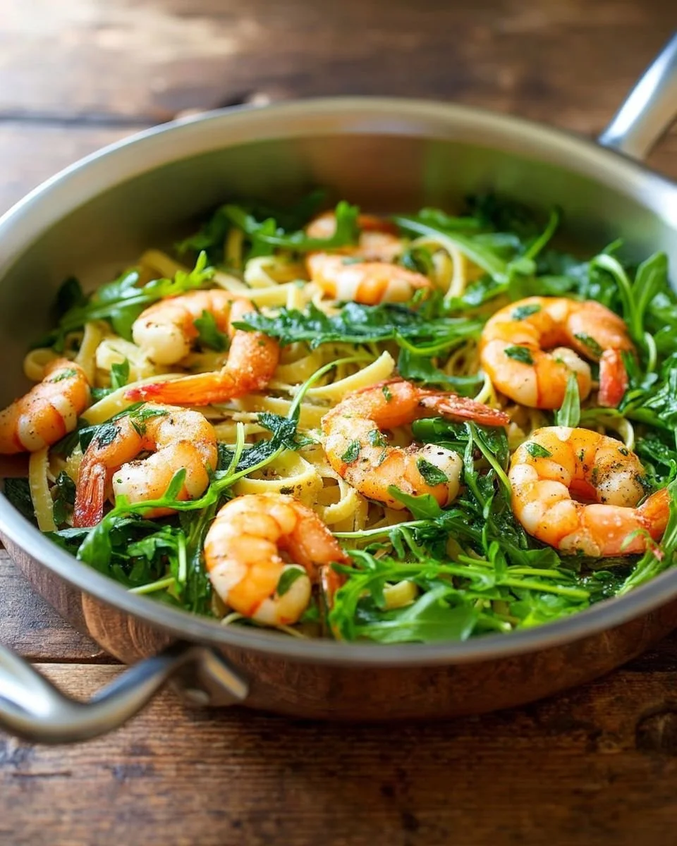 Delicious Garlic Butter Shrimp Pasta served in a bowl garnished with parsley.