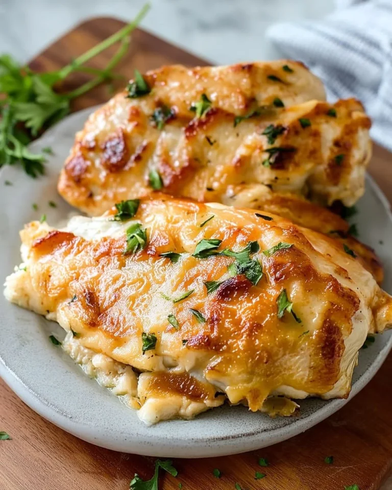 Delicious melt in your mouth chicken dish served with fresh herbs.