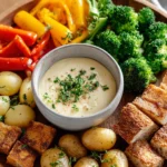 Delicious slow cooker pot roast with vegetables and herbs