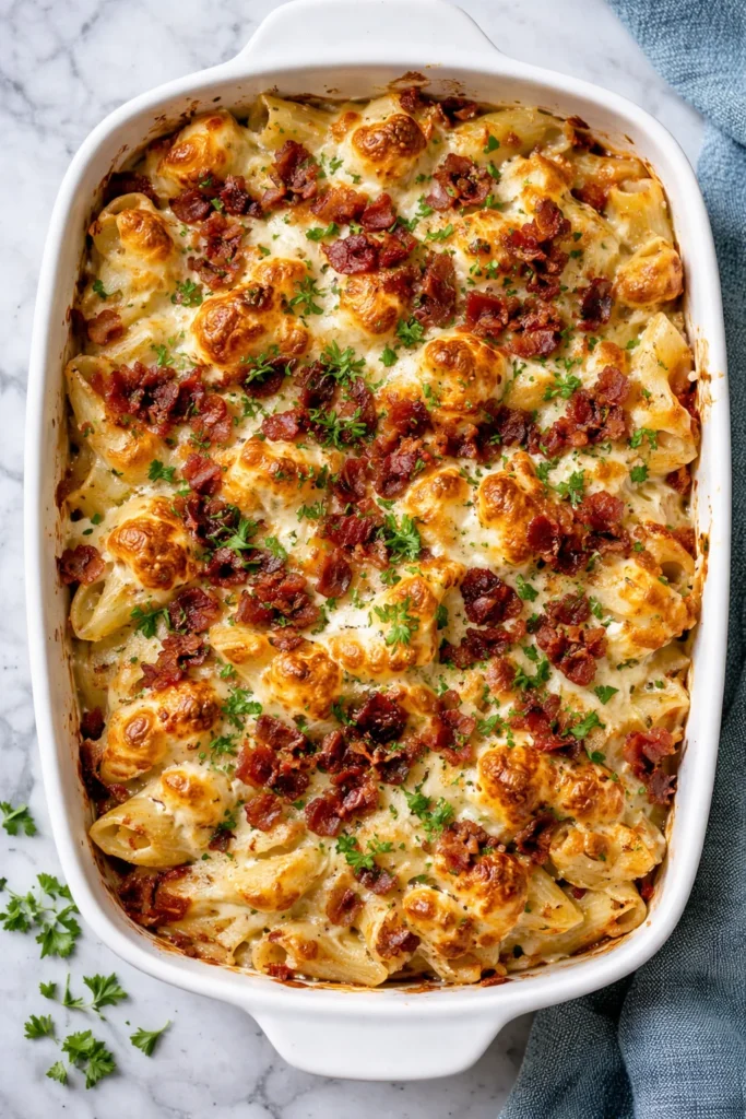 Delicious Crazy Good Casserole ready to serve