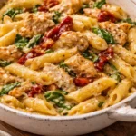 Delicious Marry Me Chicken Pasta served on a plate