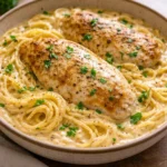 Crock Pot Angel Chicken dish served with herbs and spices