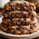 Delicious jumbo bakery-style chocolate chip cookies fresh from the oven
