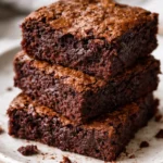 Deliciously fudgy 5 ingredient brownies fresh from the oven
