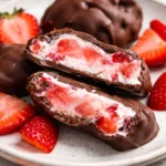 Delicious Chocolate Strawberry Yogurt Clusters served in a bowl