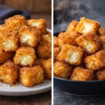 Crispy cottage cheese treats freshly baked for a healthy snack option