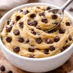 Delicious Greek yogurt cookie dough ready for baking