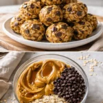 Delicious no-bake peanut butter energy bites on a plate