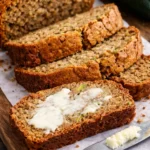 Delicious homemade zucchini bread fresh out of the oven